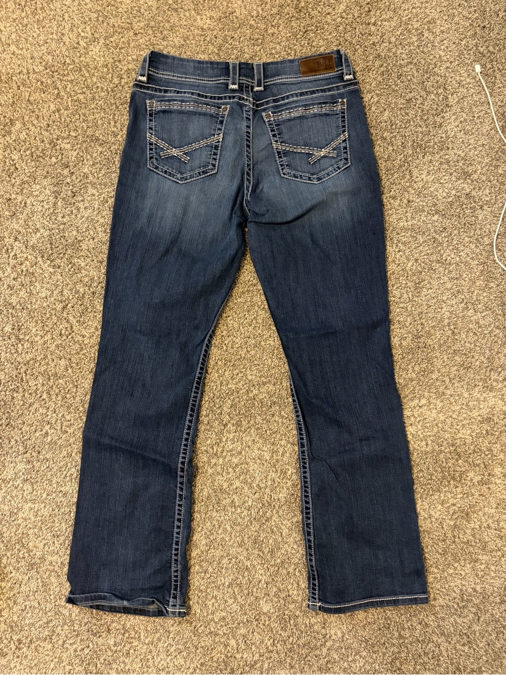 Women’s Boot Cut Jeans in Dark Blue Wash by BKE